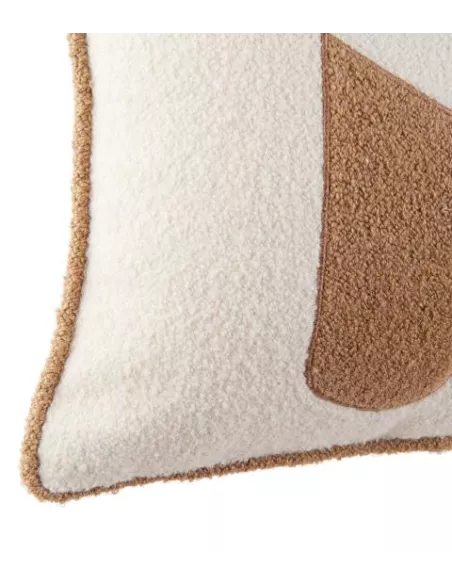 Cuscino Rettangolare in Cotone con Applicazioni e Ricami 30x45 cm 1C223 - L'oca Nera