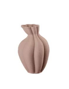 Vaso Basso In Porcellana Tortora - L'oca Nera