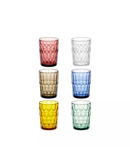 Set 6 Bicchieri Alti Vanity Multicolor