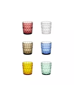 Set 6 Bicchieri Bassi Vanity Multicolor