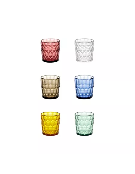 Set 6 Bicchieri Bassi Vanity Multicolor