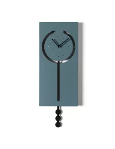 Orologio da Parete a Pendolo Omega Petrolio e Nero