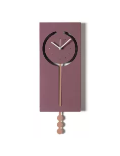 Orologio da Parete a Pendolo Omega Viola Ametista e Mocha Mousse