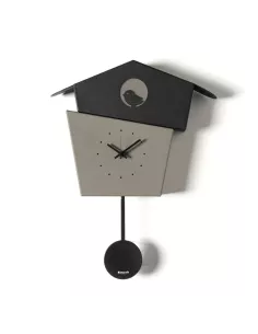 Orologio da Parete a Pendolo Picchiarello Nero e Fango