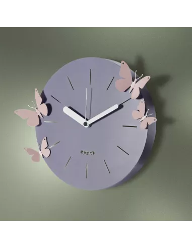 Orologio con Farfalle Battito D'ali Glicine e Gelso