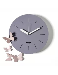Orologio con Farfalle Battito D'ali Cenere e Crema 2