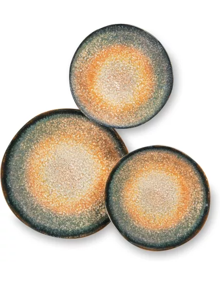 Servizio Piatti 18 Pz in Ceramica Effetto Reattivo Zeus Excélsa