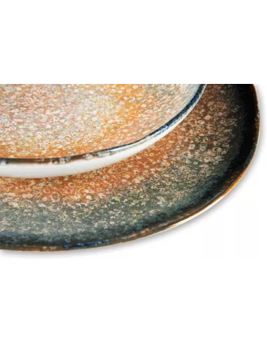 Servizio Piatti 18 Pz in Ceramica Effetto Reattivo Zeus Excélsa