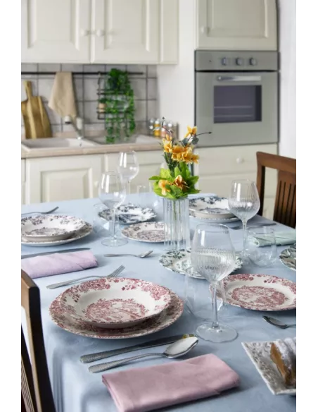 Servizio Piatti 12 Pz in Ceramica Multicolore Voyages Excélsa