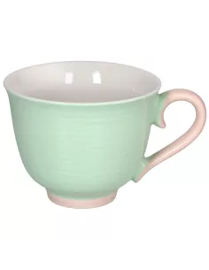 Tazza Jumbo 500 cc Colorblock New Bone China Verde 2