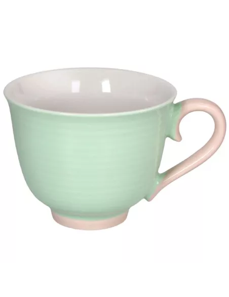 Tazza Jumbo 500 cc Colorblock New Bone China Verde