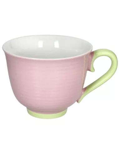 Tazza Jumbo 500 cc Colorblock New Bone China Rosa