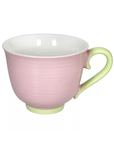 Tazza Jumbo 500 cc Colorblock New Bone China Rosa