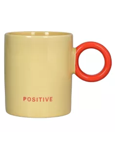Mug 350 cc Positive New Bone China Giallo