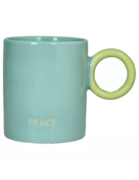 Mug 350 cc Peace New Bone China Azzurro