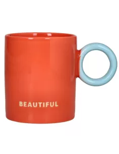 Mug 350 cc Beautiful New Bone China Arancione