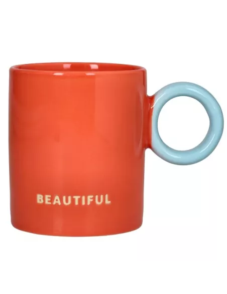 Mug 350 cc Beautiful New Bone China Arancione