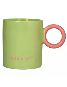 Mug 350 cc Enthusiasm New Bone China Verde