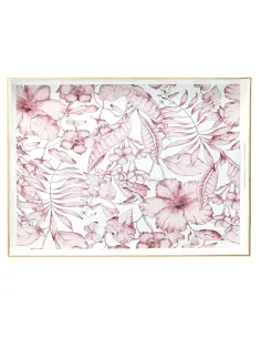 Vassoio Rettangolare Fiori 48 x 35 cm Party Time Polipropilene