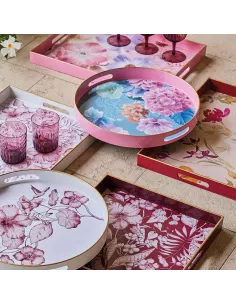 Vassoio Rettangolare Fiori 48 x 35 cm Party Time Polipropilene 2
