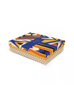 Svuotatasche 19,5x15,5 cm in porcellana con coperchio living Abstract in luxury box 2