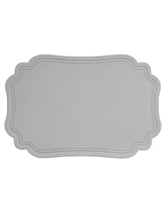 Tovaglietta PVC Grigio Rettangolare Sagomata