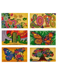 Zerbino Cocco Hippy 70x40 6 Decori Assortiti - 1Pz