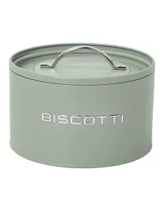 Kitchen Box Biscottiera in Ferro Verde Salvia