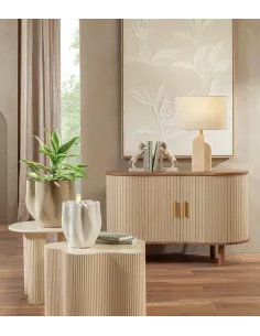 Vaso Basso In Porcellana Bianco 1M361- L'oca Nera 2