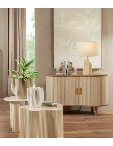 Vaso Basso In Porcellana Bianco 1M361- L'oca Nera