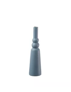 Vaso Bottiglia In Porcellana Avio - L'oca Nera
