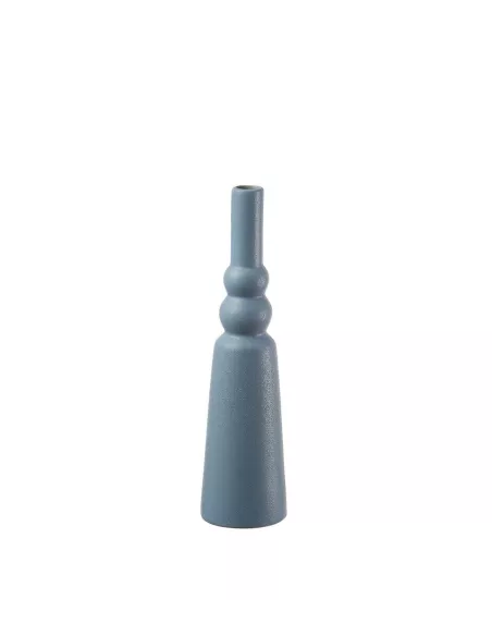 Vaso Bottiglia In Porcellana Avio - L'oca Nera