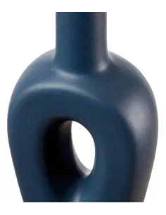 Vaso Bottiglia In Porcellana Blu Scuro - L'oca Nera 2