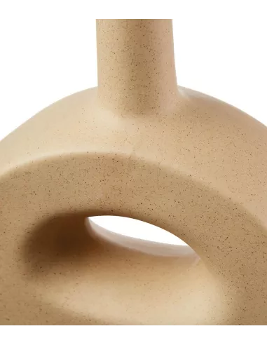 Vaso Bottiglia In Porcellana Beige - L'oca Nera