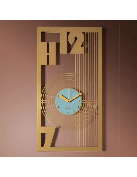 Orologio Gropius Oro Laccato e Verde Marino