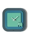 Orologio da Parete Tino Petrolio Blu Oltremare e Verde Acqua