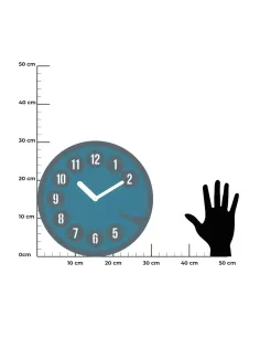Orologio da Parete Call Me Petrolio e Blu Oltremare 2
