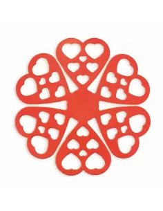 Salvapadelle Modello Cuore Rosso In Silicone - 1Pz