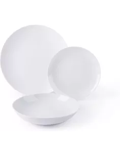 Servizio piatti 36 pezzi Antalya Porcellana Bianco
