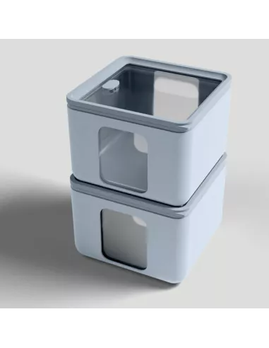 Contenitore Ermetico M Peek Box Azzurro