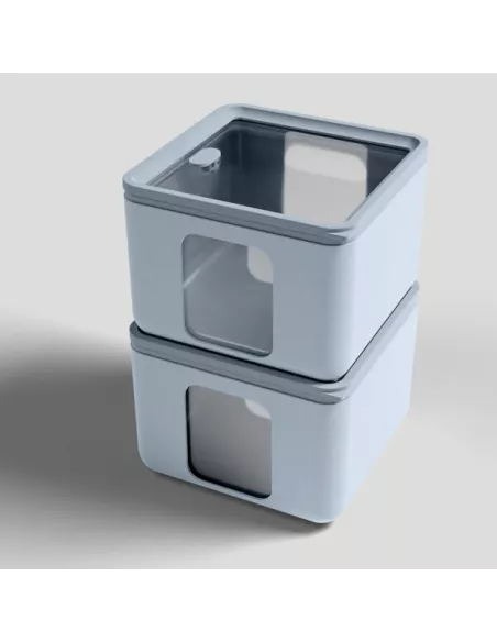 Contenitore Ermetico M Peek Box Azzurro