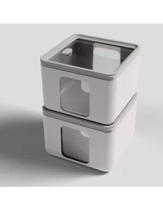 Contenitore Ermetico M Peek Box Grigio 2