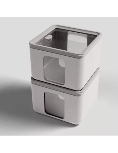Contenitore Ermetico M Peek Box Grigio
