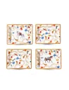 Set 4 Mini Svuotatasche Rettangolare in Porcellana Cheval in Scatola Regalo