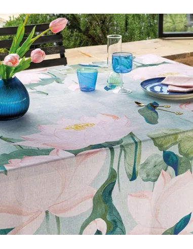 Singapore - Runner Da Tavola In Filato Antimacchia E Idrorepellente 50x155 Cm
