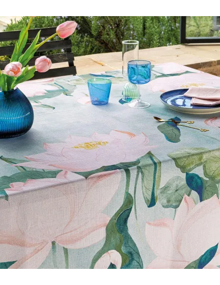 Singapore - Runner Da Tavola In Filato Antimacchia E Idrorepellente 50x155 Cm