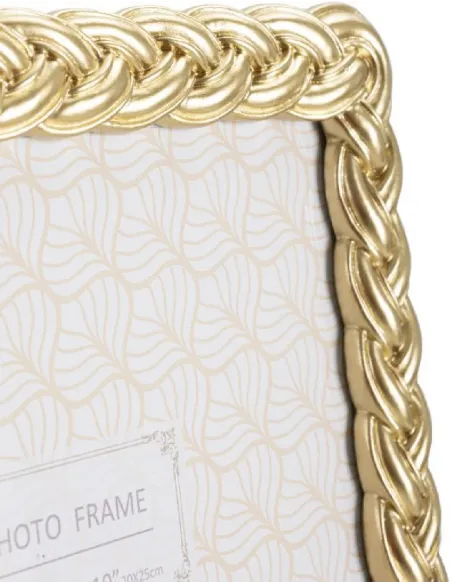 Portafoto Rope Colore Oro 25x2x30 (misura interna 20x25)
