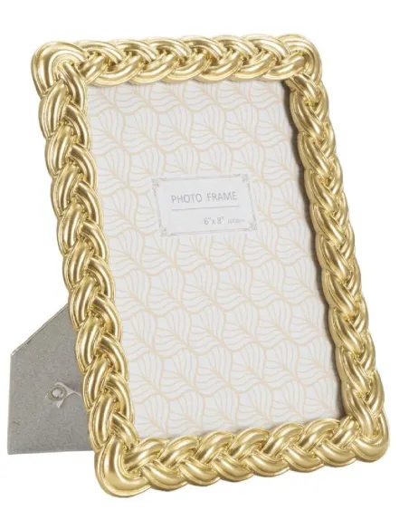 Portafoto Rope Colore Oro 19x2x24.5 (misura interna 15x20)