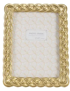 Portafoto Rope Colore Oro 19x2x24.5 (misura interna 15x20) 2