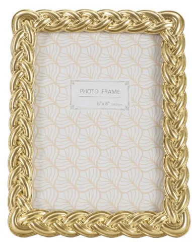 Portafoto Rope Colore Oro 19x2x24.5 (misura interna 15x20)